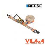CINTA CAMUFLADA DE 4,8M P/ FIXACAO DE CARGA PESADA C/ CATRACA MANUAL REESE