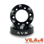 ALARGADOR DE RODA P/ TROLLER / BAND / L200 / HILUX AVM 6U009 BLACK (o par)