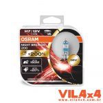 LÂMPADA NIGHT BREAKER 200 H7 75W-68W 12V OSRAM (O PAR)