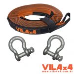 KIT CINTA REBOQUE 10M X 10TON C/ PAR DE MANILHA 5/8"