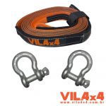 KIT CINTA REBOQUE 6M X 10TON C/ PAR DE MANILHA 5/8"