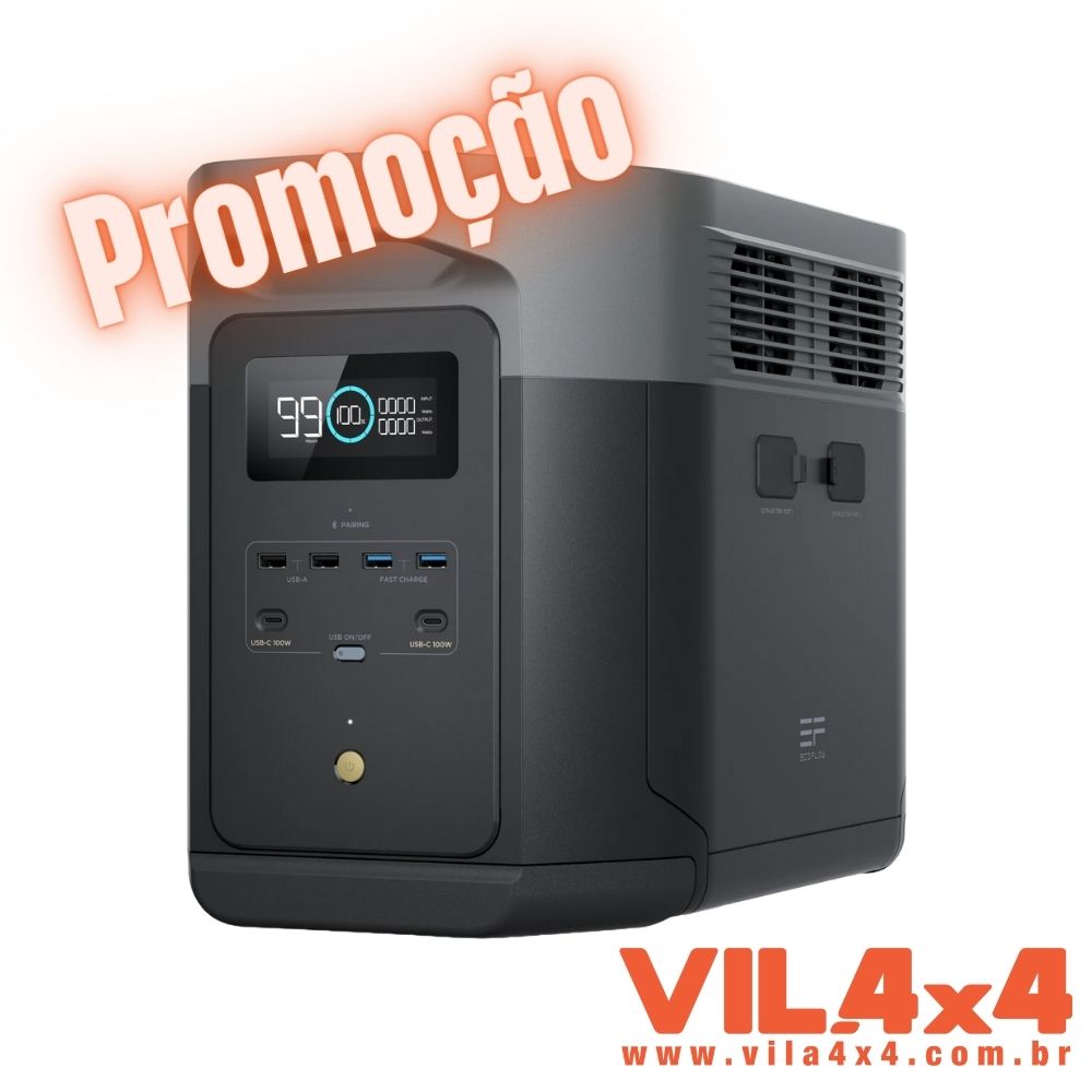 DELTA 2 MAX ESTAÇÃO DE ENERGIA PORTÁTIL 3400W/2048Wh ECOFLOW PROMOÇÃO